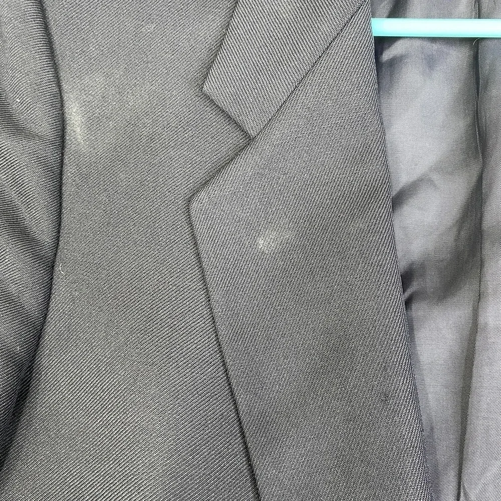 Vintage Yves Saint Laurent Blazer Sport Coat Mens 40 Navy Made France 80s